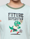 Little M Future Superstar Dino Pakaian Setelan Anak Laki-laki