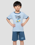 Little M Time To Surf Shark Pakaian Setelan Anak Laki-laki