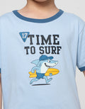 Little M Time To Surf Shark Pakaian Setelan Anak Laki-laki