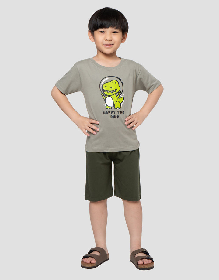 Little M Happy Time Dino Pakaian Setelan Anak Laki-laki