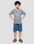 Little M Best Friend Dino Pakaian Setelan Anak Laki-laki