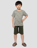 Little M Fullprint Crocodile Pakaian Setelan Anak Laki-laki