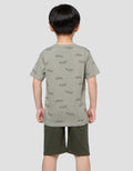 Little M Fullprint Crocodile Pakaian Setelan Anak Laki-laki