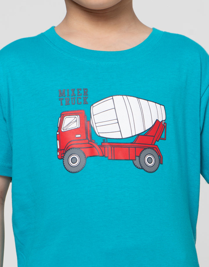 Little M Mixer Truck Pakaian Setelan Anak Laki-laki
