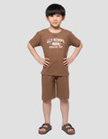 Little M Usa College Patch Setelan Anak Laki-Laki