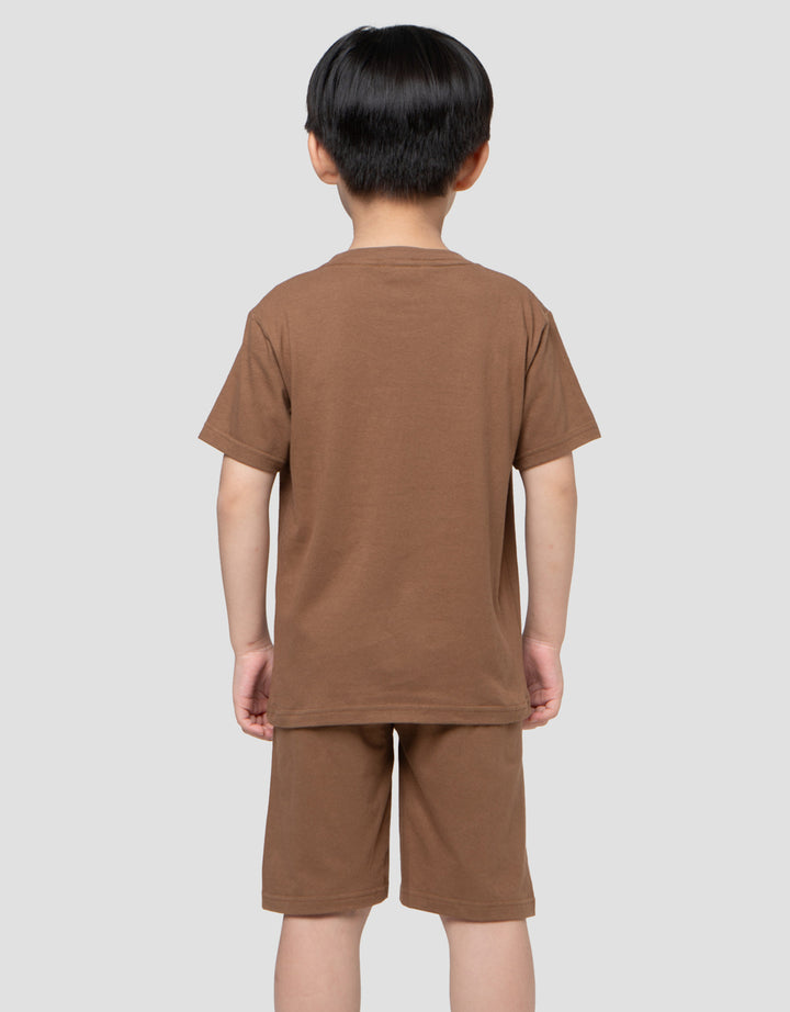 Little M Usa College Patch Setelan Anak Laki-Laki