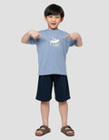 Little M Setelan Shark Area Setelan Anak Laki-Laki