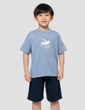Little M Setelan Shark Area Setelan Anak Laki-Laki