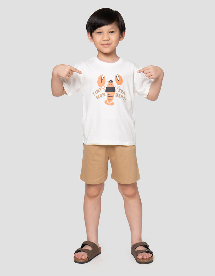 Little M Tiny Sea Wonders Pakaian Setelan Anak Laki-laki