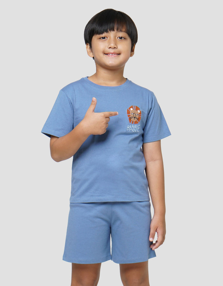 Little M Move Bordir Set Pakaian Anak Laki-laki