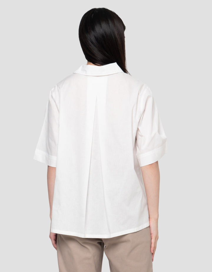 Connexion Plain Boxi Top With Pocket Blouse Wanita