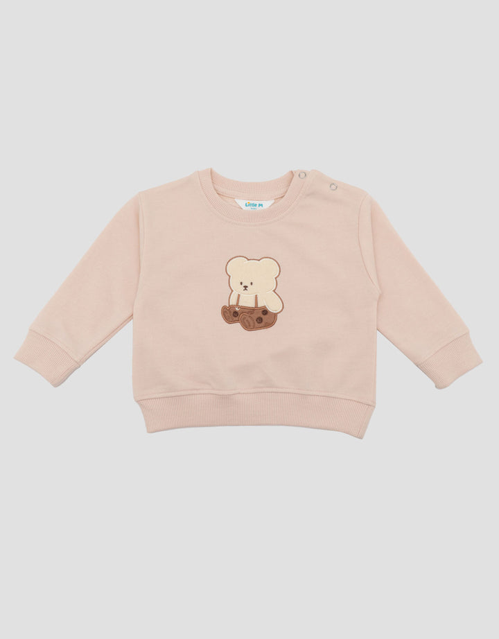 Little M Non Hoodie Bears Sweater Bayi