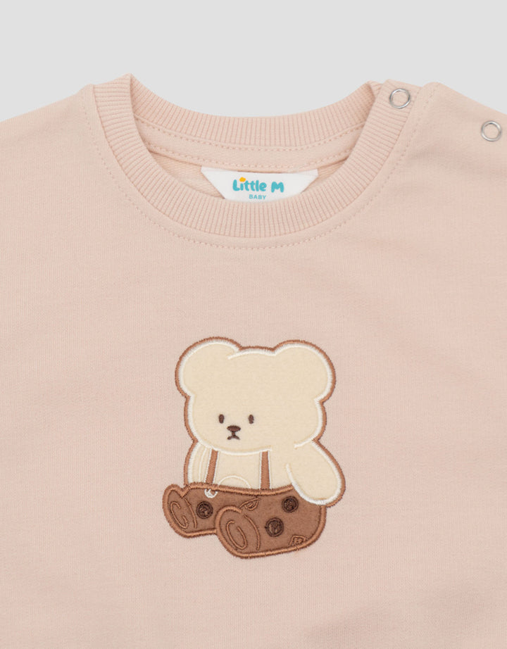 Little M Non Hoodie Bears Sweater Bayi