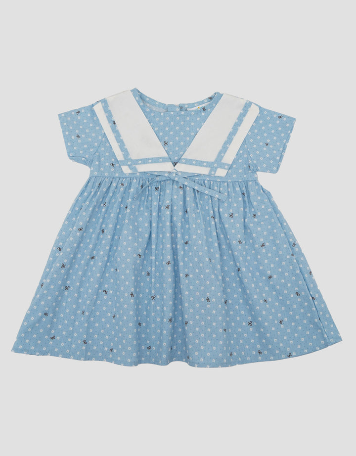 Little M Ribbon Print Midi Dress Anak Bayi