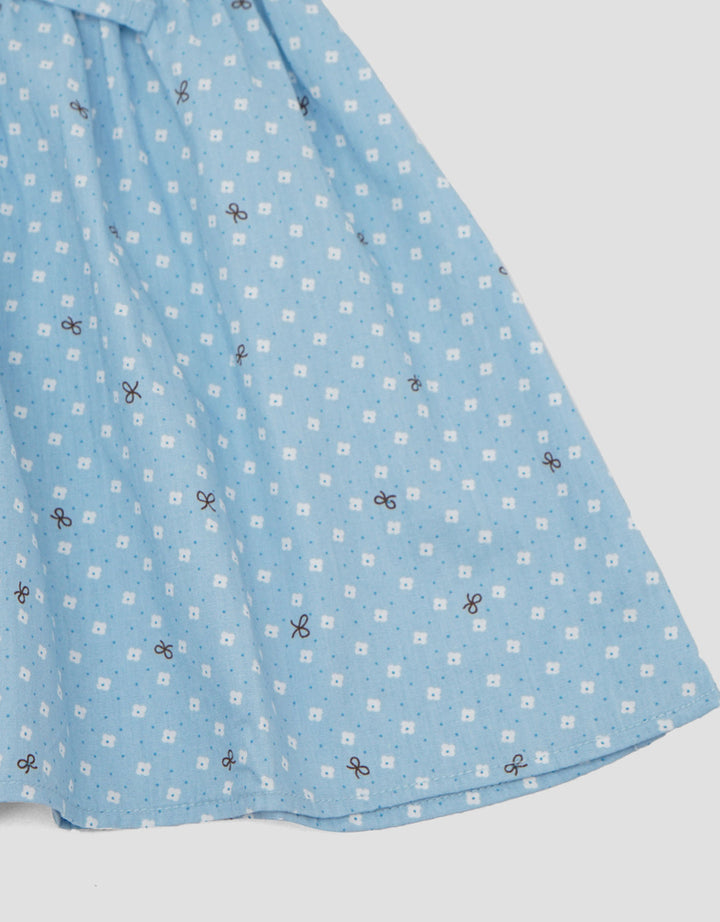 Little M Ribbon Print Midi Dress Anak Bayi