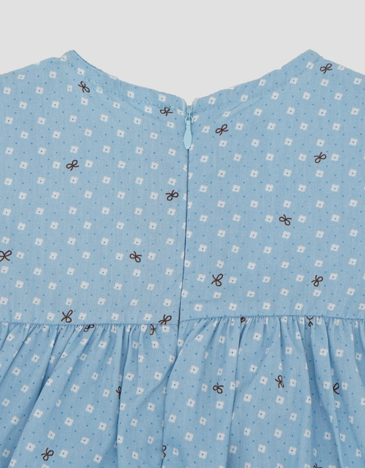 Little M Ribbon Print Midi Dress Anak Bayi