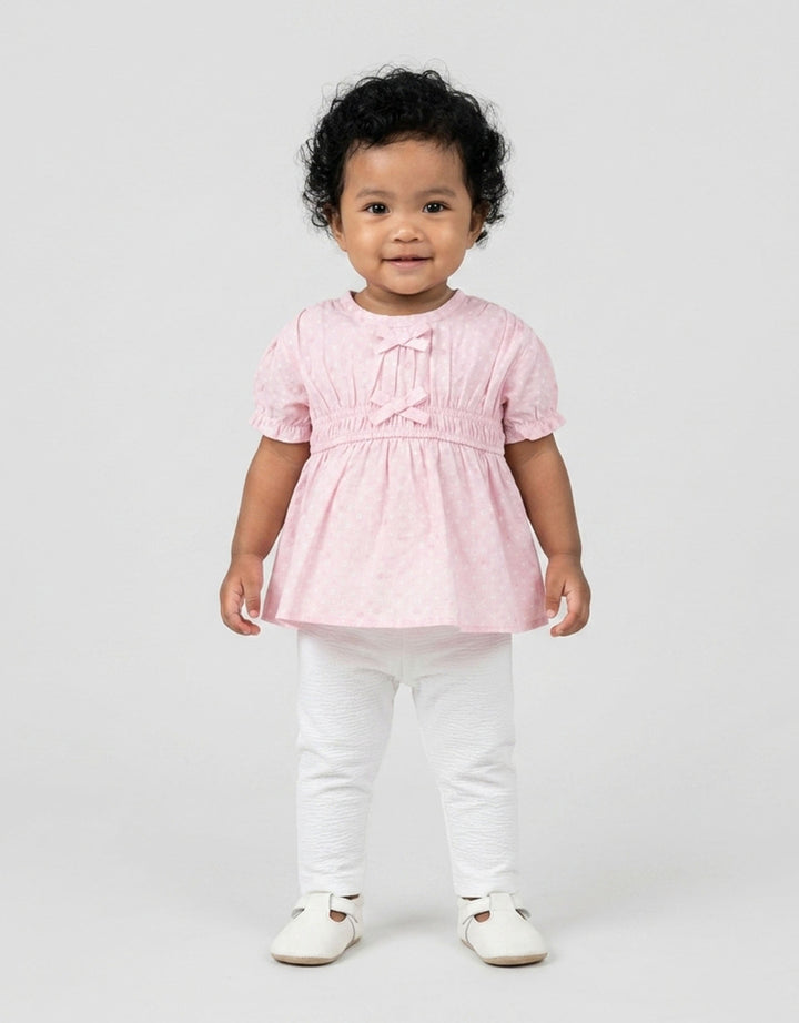 Little M Woven Fullprint Pita Setelan Bayi