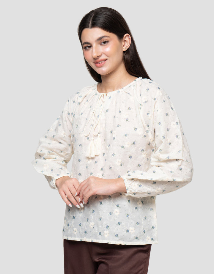 Connexion Flower Embro Blouse Wanita