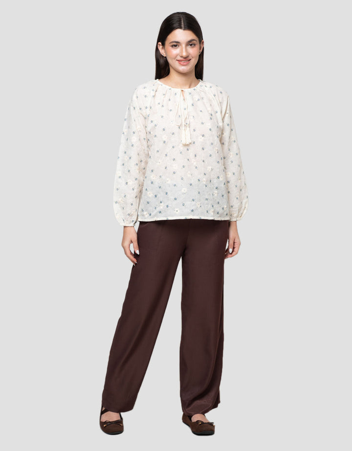 Connexion Flower Embro Blouse Wanita