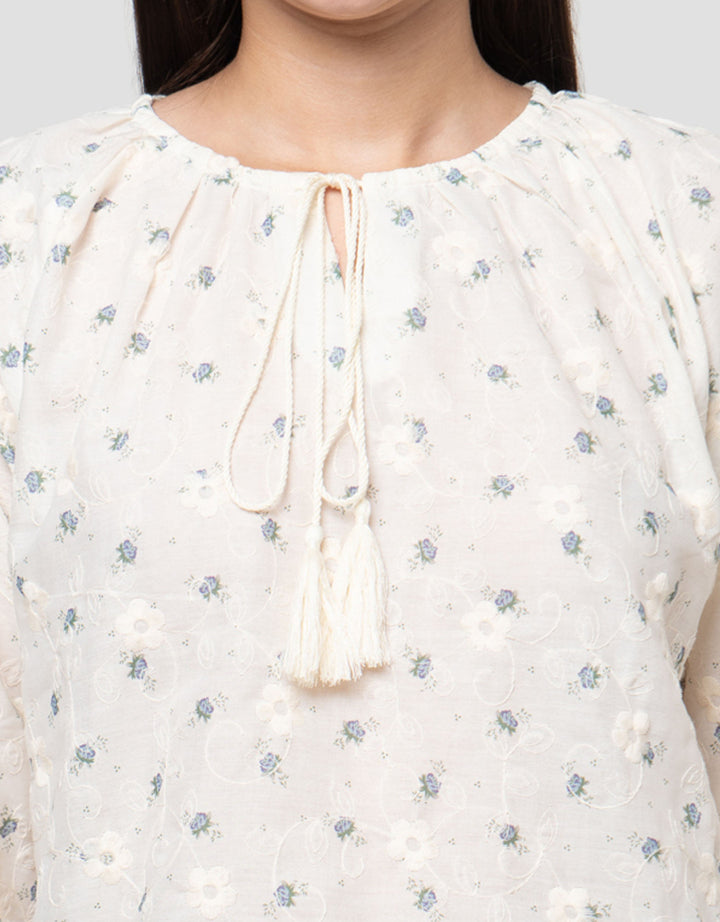 Connexion Flower Embro Blouse Wanita