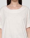 Connexion Drawstring Kaos Oversize Wanita