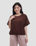 Connexion Drawstring Kaos Oversize Wanita