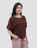 Connexion Drawstring Kaos Oversize Wanita