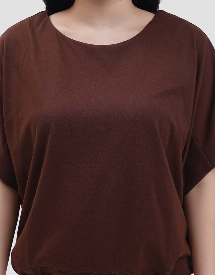 Connexion Drawstring Kaos Oversize Wanita