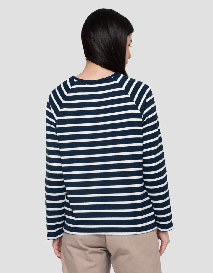 Connexion Raglan Garis Kaos Wanita