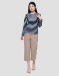 Connexion Raglan Garis Kaos Wanita