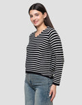 Connexion Rajut V-Neck Kaos Wanita