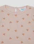 Little M Rib Fullprin Love Print Kaos Bayi