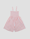 Little M Smoked Stripe Sleeveless Jumpusit Romper Bayi