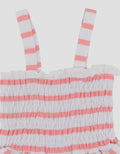 Little M Smoked Stripe Sleeveless Jumpusit Romper Bayi