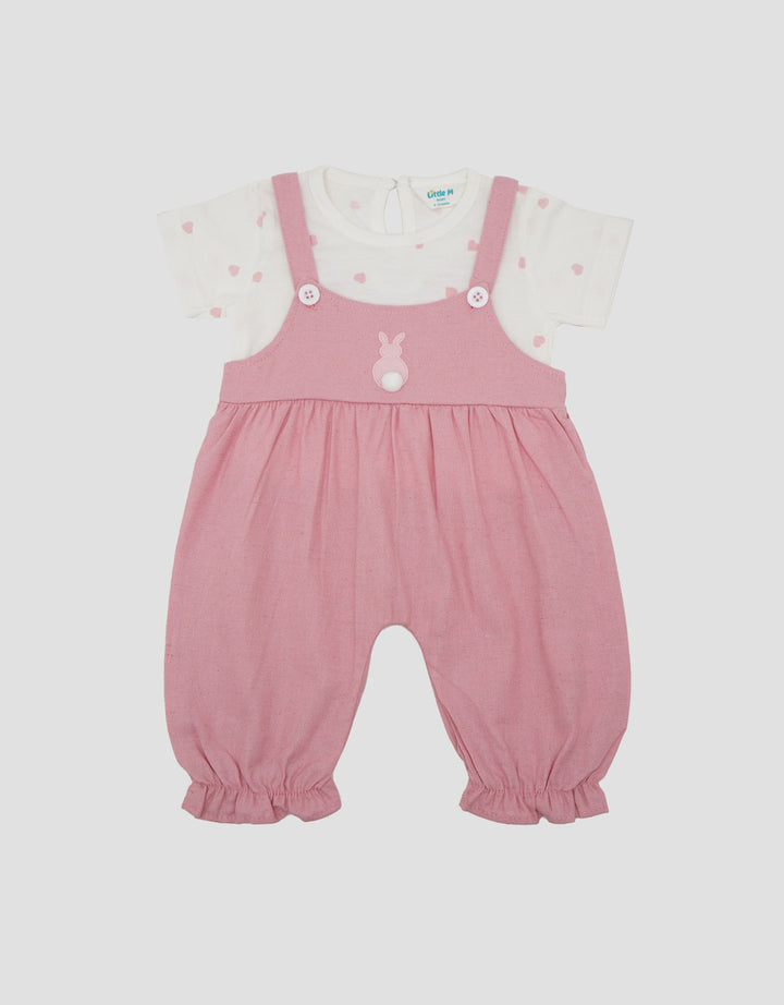 Little M Wove Rabbit Overall Anak Bayi