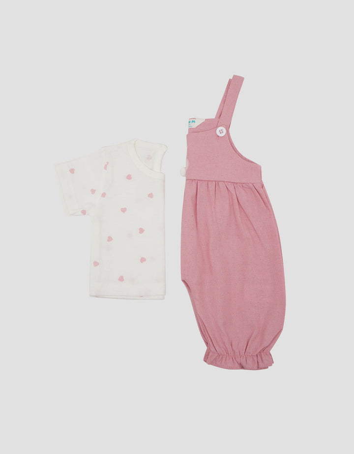 Little M Wove Rabbit Overall Anak Bayi