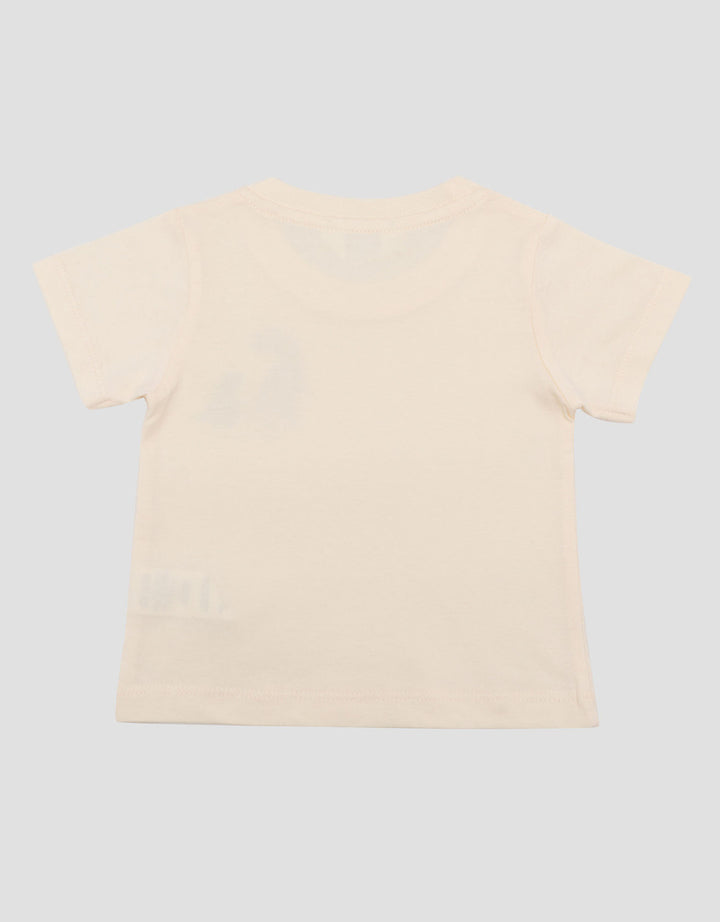 Little M Short Sleeve T-Shirt Print Dino Fam Kaos Bayi