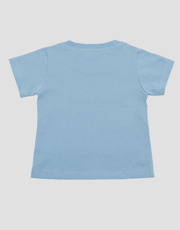 Little M Short Sleeve T-Shirt Print Happy Dino Kaos Bayi