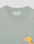 Little M Short Sleeve T-Shirt Print Giraffe Kaos Bayi