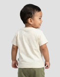 Little M Short Sleeve T-Shirt Print Dino Fam Kaos Bayi