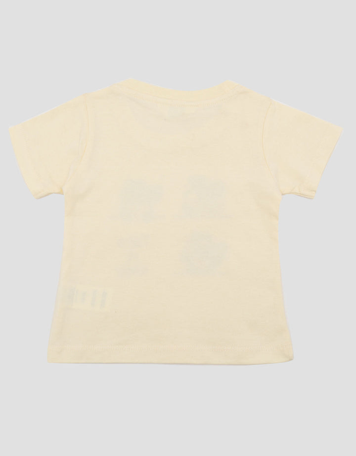 Little M Short Sleeve T-Shirt Print Dino Fam Kaos Bayi