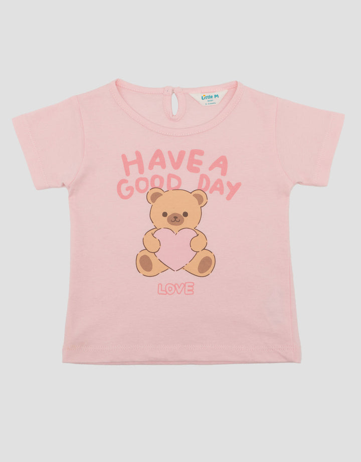 Little M Print Love Bear Kaos Bayi