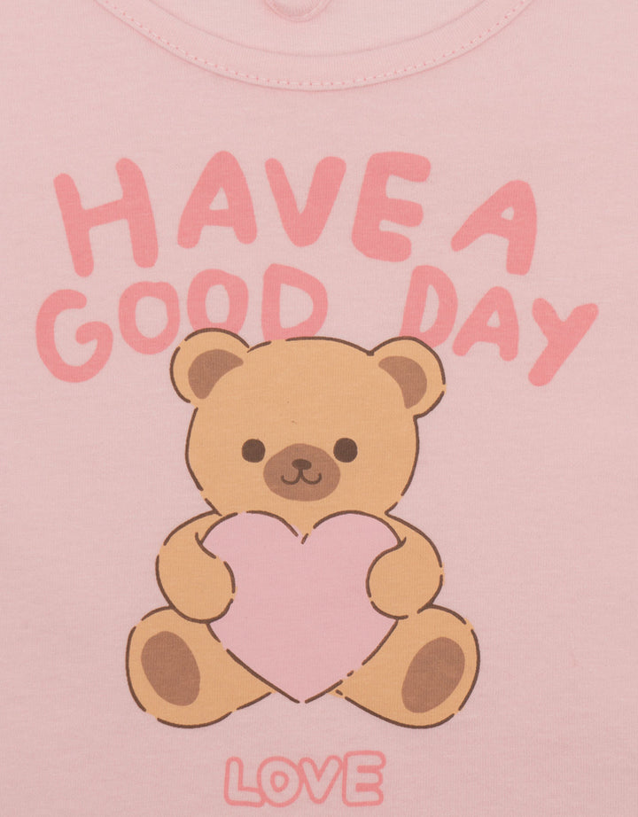 Little M Print Love Bear Kaos Bayi