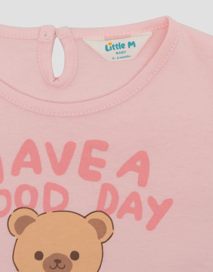 Little M Print Love Bear Kaos Bayi