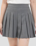 Nevada Woven Pleats Skort Wanita