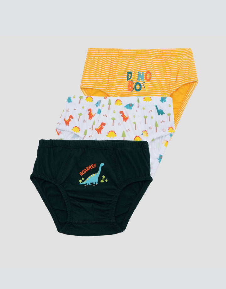 Little M Pack Of 3 Underwear Boys Dino Celana Dalam Anak Laki-laki