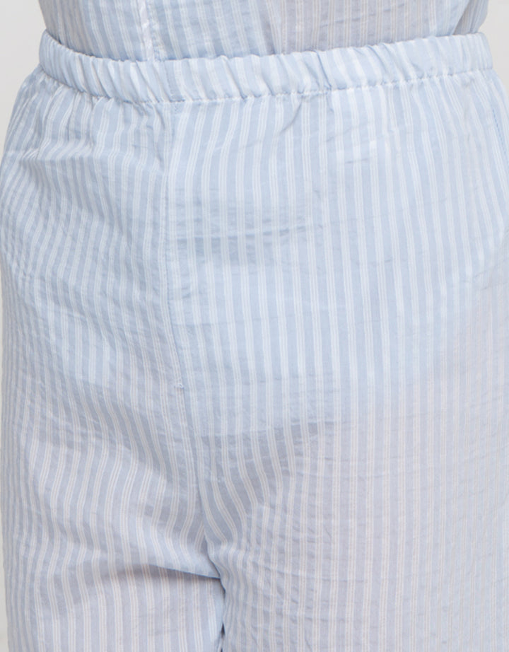 Little M Sleepwear Motif Garis Setelan Anak Perempuan