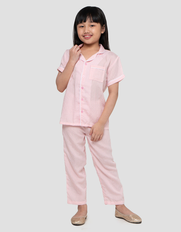 Little M Sleepwear Stripe Setelan Anak Perempuan