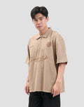 Nevada Embro Zipper Collar - Oversized Kaos Polo Pria