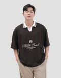 Nevada Embro V Neck Collar - Oversized Kaos Polo Pria